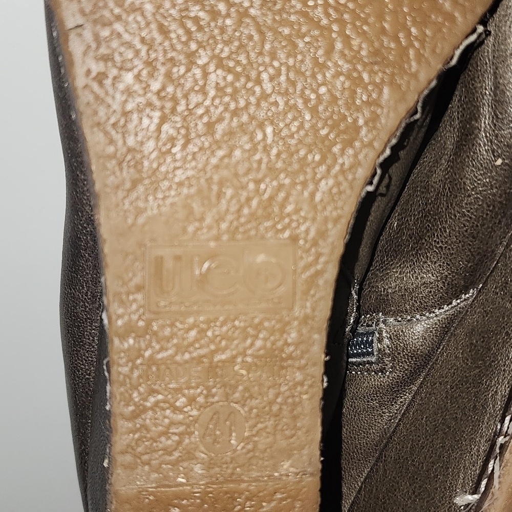 EUC Eric Michael Made in Spain Leather Brown Lena Boots Size Eu 41, US 8.5 - Picture 8 of 9